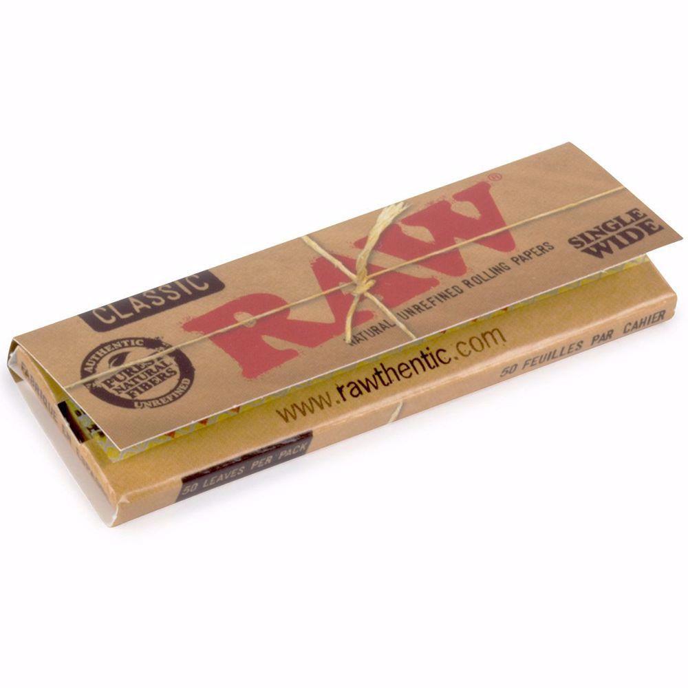 Raw Classic Single Wide - Single Window Rolling Papers 