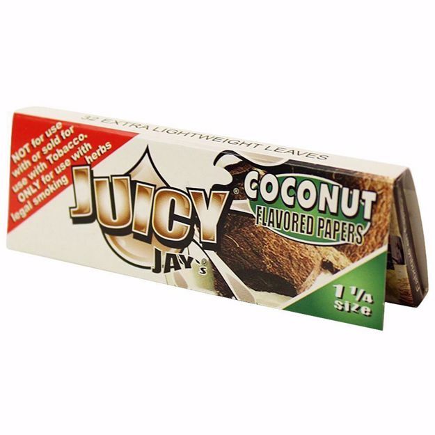 JUICY JAY'S 1 1/4 SIZE COCONUT FLAVORED ROLLING PAPERS