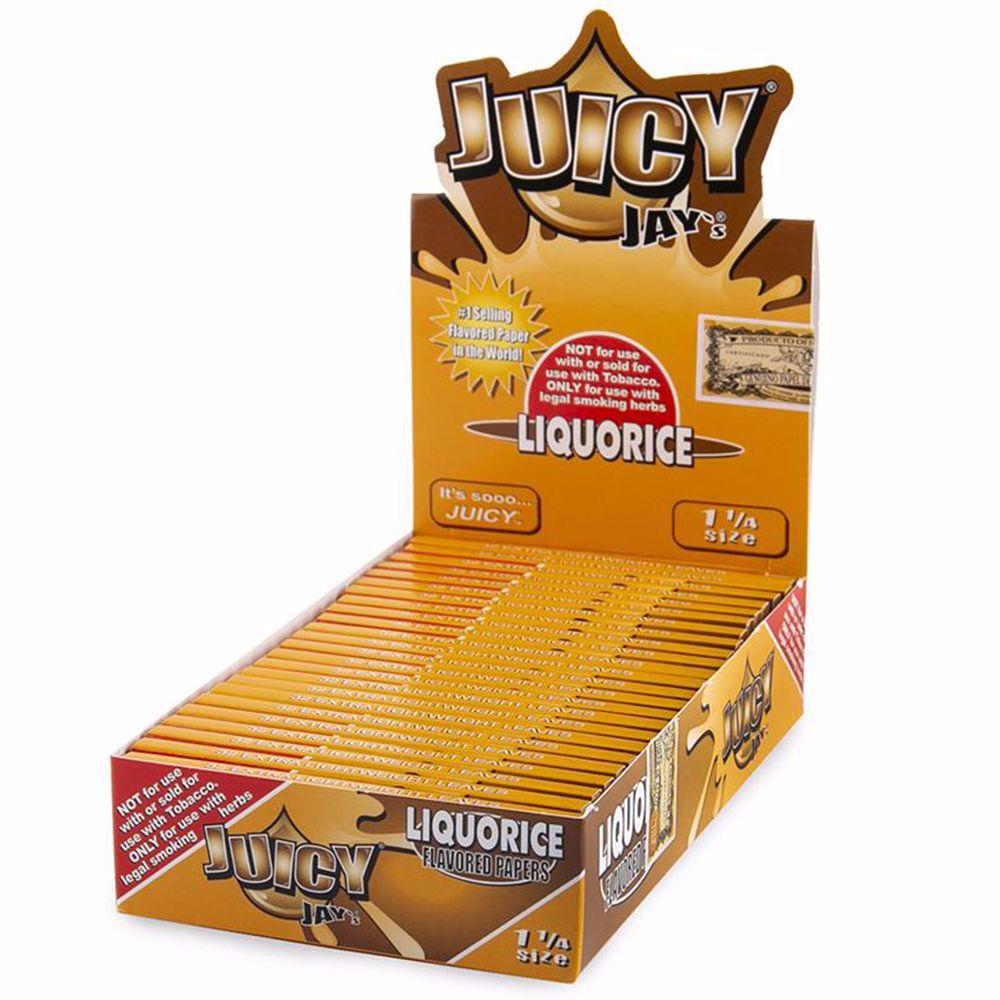 Juicy Jay's 1 1/4 Size Liquorice Flavored Rolling Papers Rolling Ace