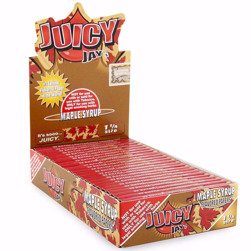 Juicy Jay S 1 1 4 Size Maple Flavored Rolling Papers Rolling Ace
