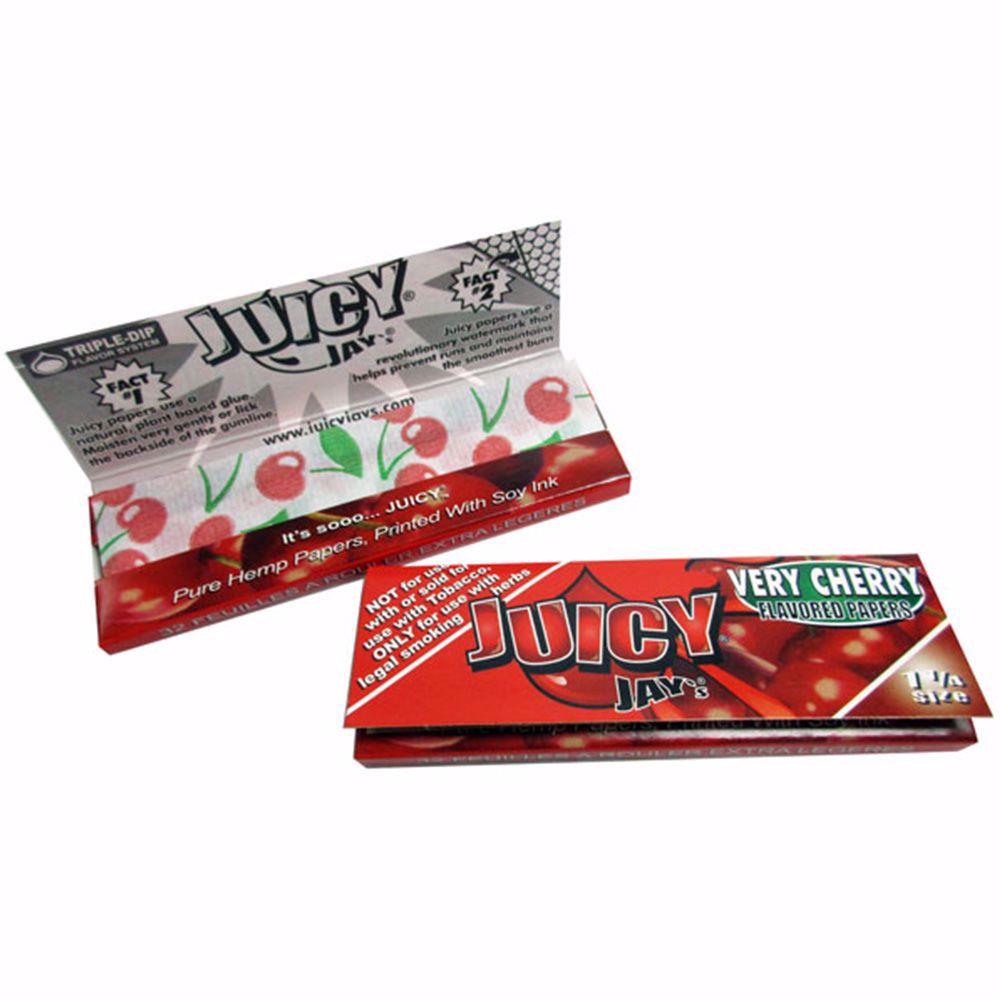 Juicy Jays 1 1 4 Size Very Cherry Flavored Rolling Papers Rolling Ace