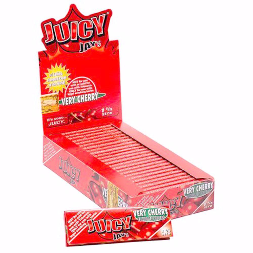 Juicy Jay S 1 1 4 Size Very Cherry Flavored Rolling Papers Rolling Ace