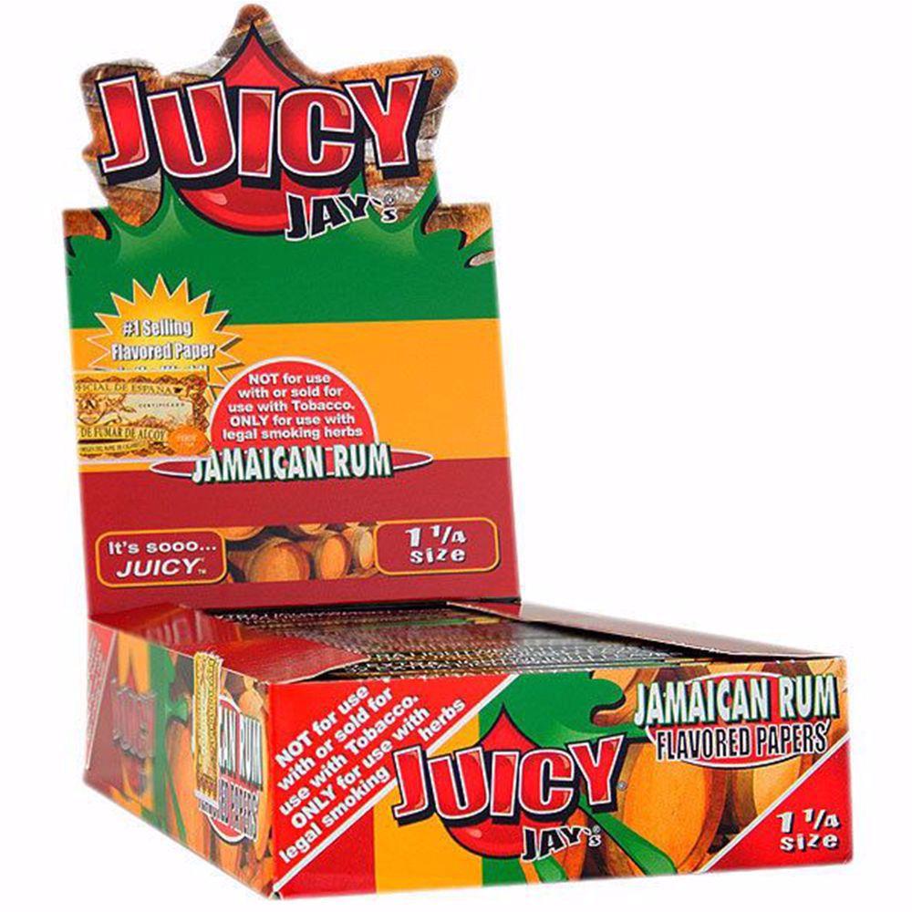 Juicy Jay's 1 1/4 Size Jamaican Rum Flavored Rolling Papers | Rolling Ace