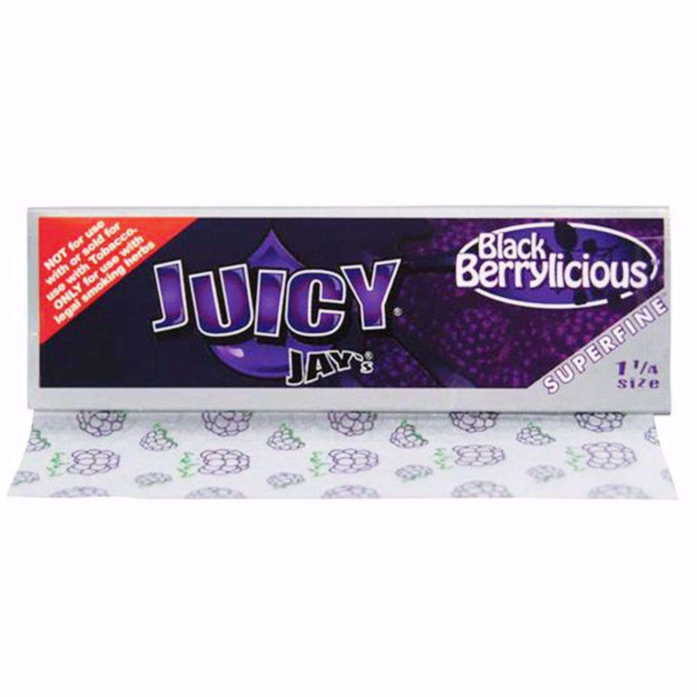Juicy Jay S 1 1 4 Size Blackberrylicious Superfine Flavored Rolling Papers Rolling Ace