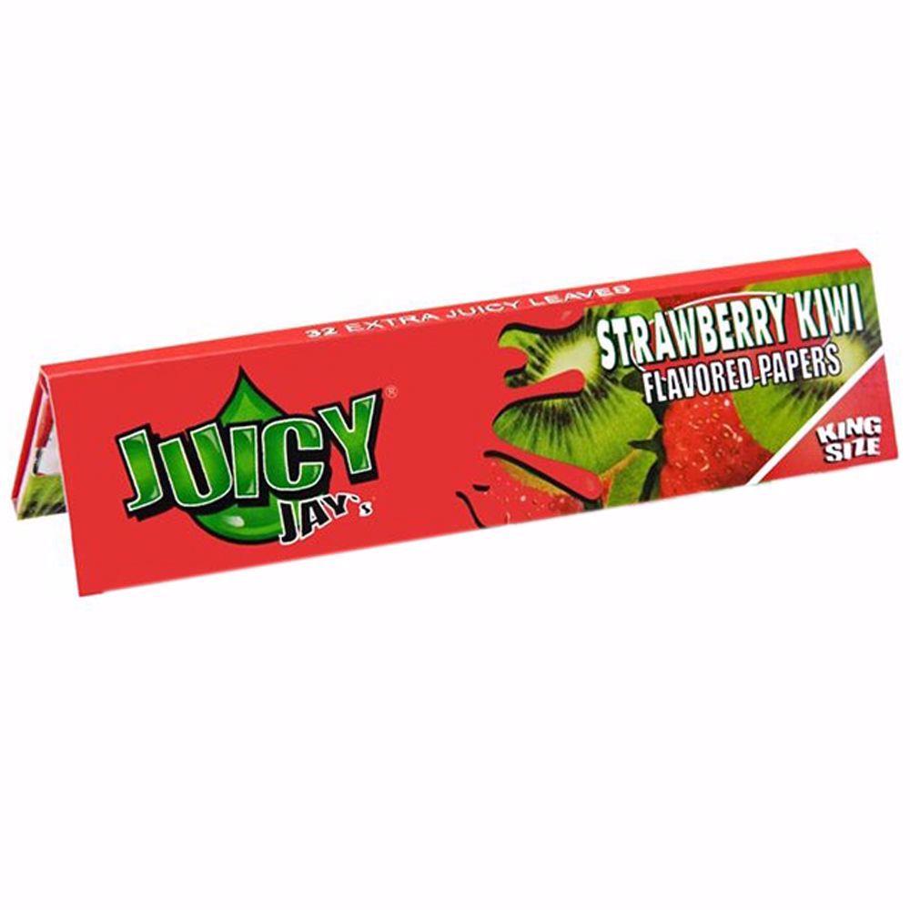 JUICY JAY'S KING SIZE STRAWBERRY KIWI FLAVORED ROLLING PAPERS | Rolling Ace