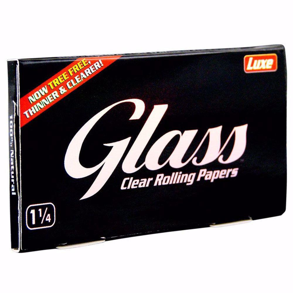 GLASS 1 1/4 SIZE CELLULOSE ROLLING PAPERS Rolling Ace