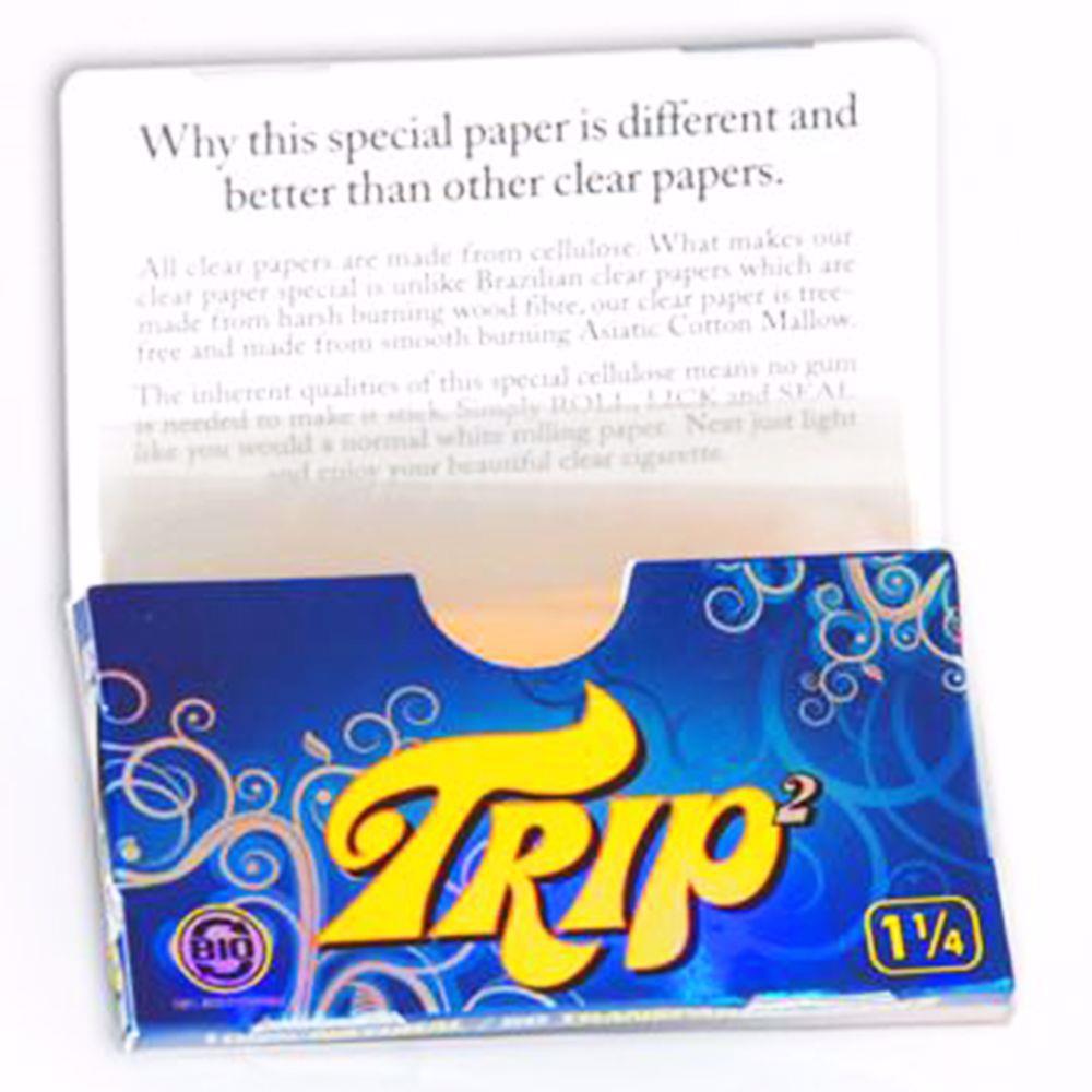 TRIP 2 1 1/4 SIZE CLEAR ROLLING PAPERS Rolling Ace