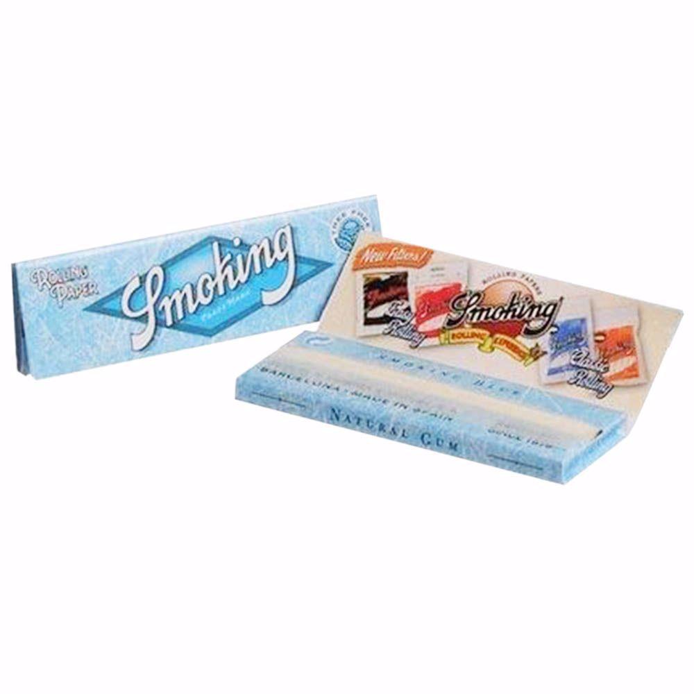 Smoking 8 Light Blue Single Wide Rolling Papers Rolling Ace 6536