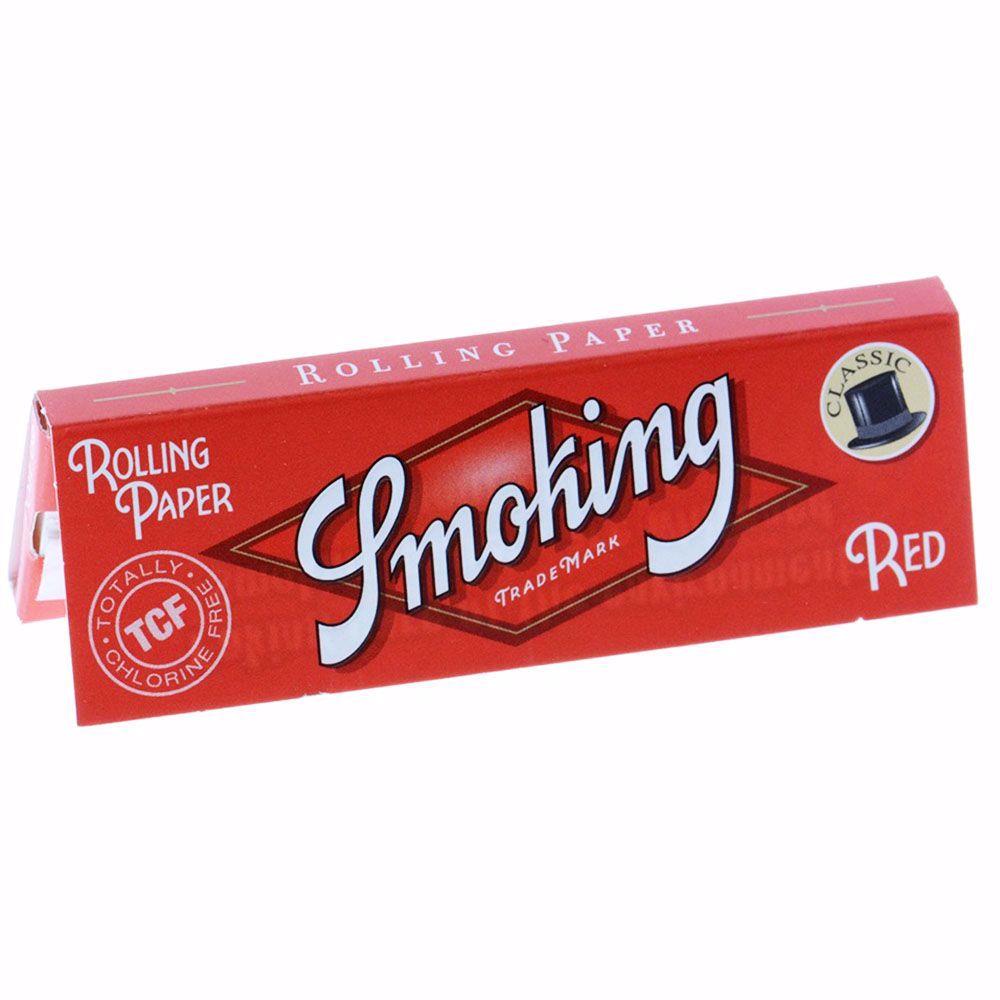 Smoking 8 Red Single Wide Rolling Papers Rolling Ace 3410
