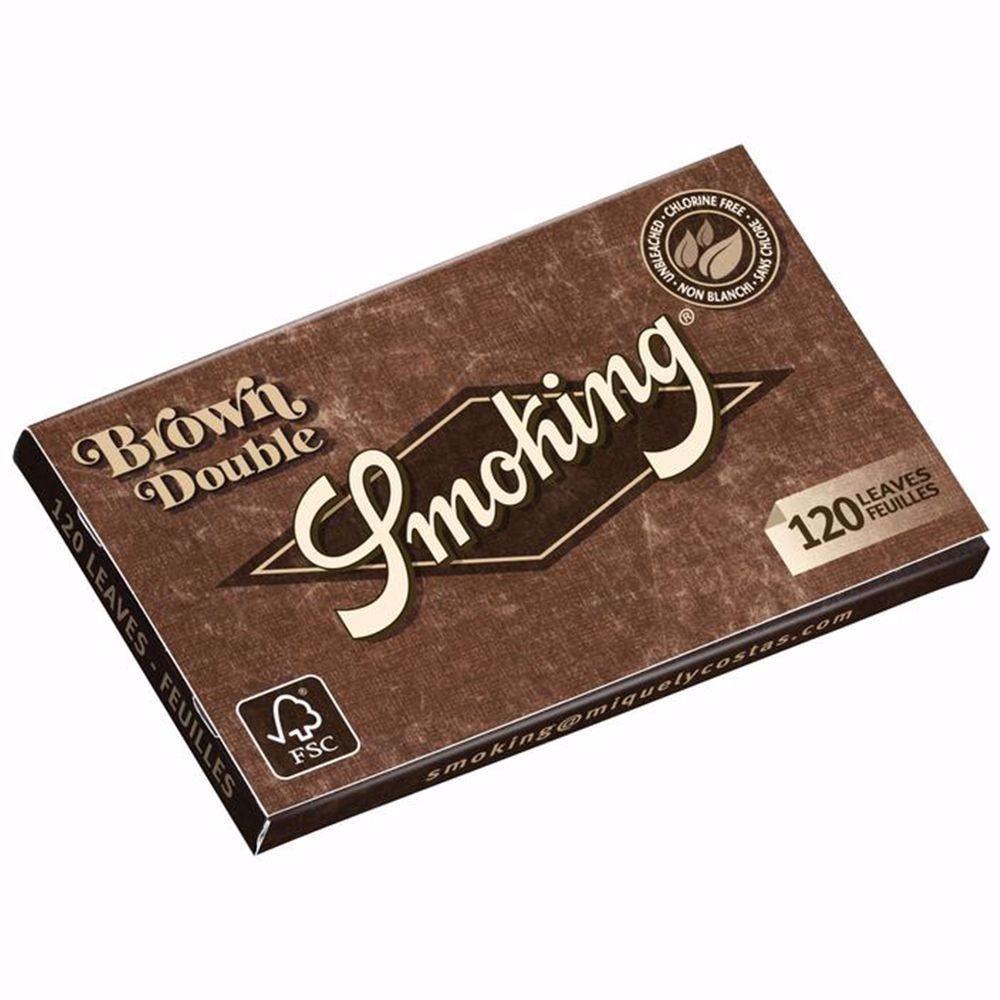 Smoking Brown Single Wide Double Rolling Papers Rolling Ace 7088