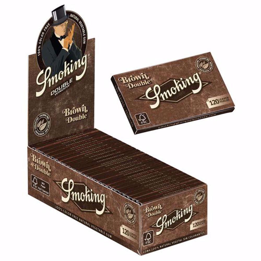 Smoking Brown Single Wide Double Rolling Papers Rolling Ace 7282