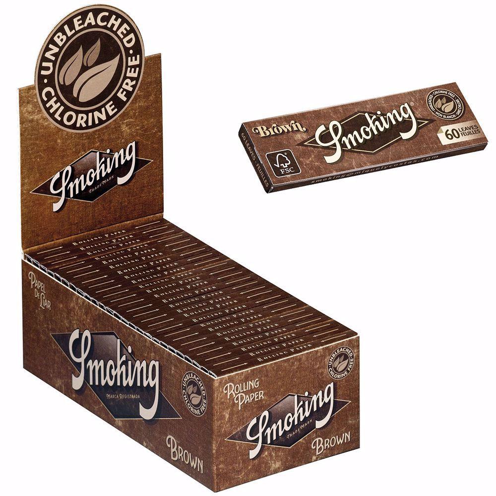 Smoking Brown 8 Single Wide Rolling Papers Rolling Ace 6578