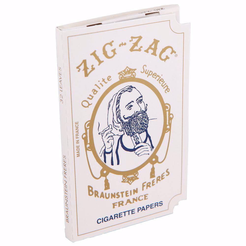 ZIG ZAG CLASSIC WHITE/GOLD SINGLE WIDE ROLLING PAPERS Rolling Ace