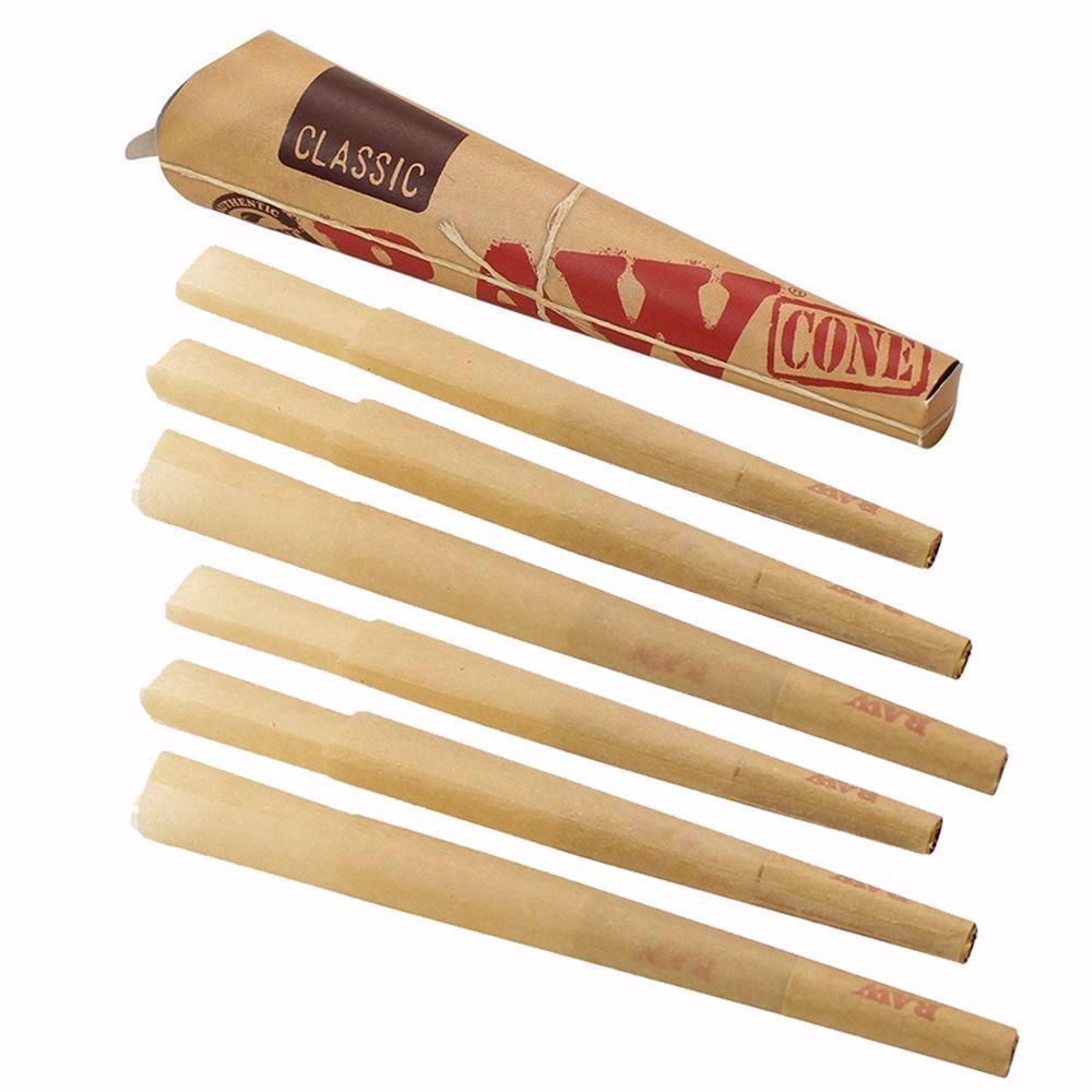 Raw Classic 1 1/4 Size PreRolled Cones • 6 Pack Rolling Ace