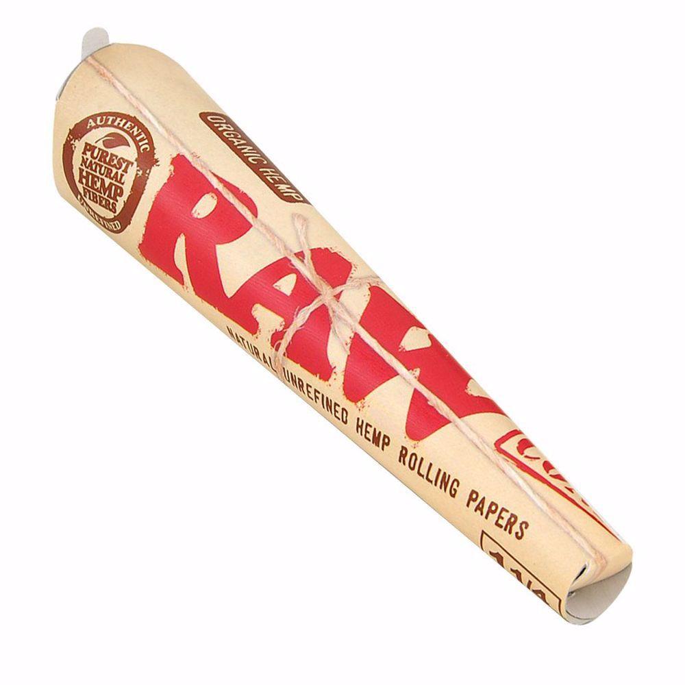 RAW ORGANIC HEMP 1 1/4 SIZE PRE ROLLED CONES Rolling Ace
