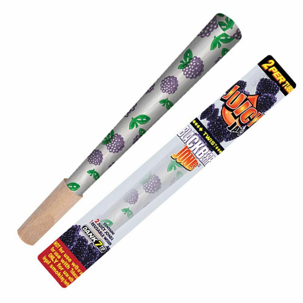 JUICY JAY'S BLACKBERRY JONES FLAVORED PRE ROLLED CONES Rolling Ace