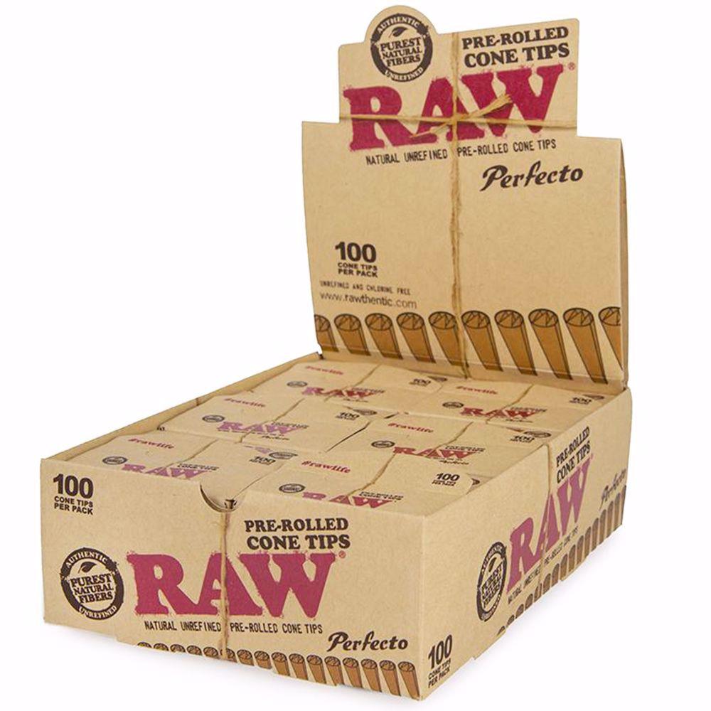 RAW ROLLING TIPS PREROLLED CONE TIPS PERFECTO 100 Rolling Ace