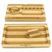 RAW BAMBOO STRIPED BACKFLIP FILLING TRAY W/MAGNETS