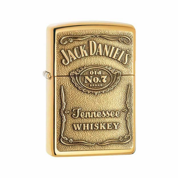 JACK DANIELS BRASS ZIPPO 254BJD.428 LIGHTER | Rolling Ace