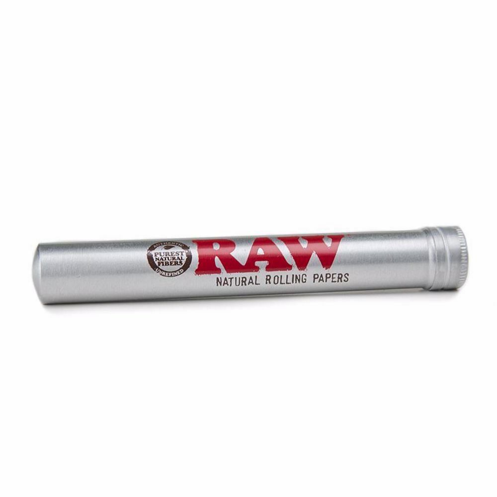 LOT of SIX New RAW Rolling Papers Aluminum Screw Top Airtight  Storage Tubes 
