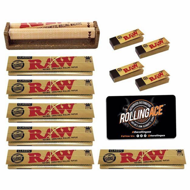 RAW CLASSIC KING SIZE ESSENTIALS STARTER BUNDLE WITH TIPS