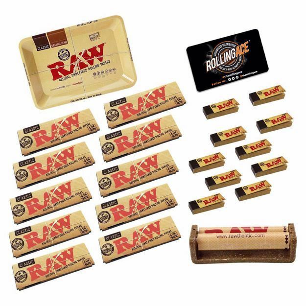 RAW CLASSIC 1 1/4 SIZE MASTER SET STARTER BUNDLE WITH TIPS