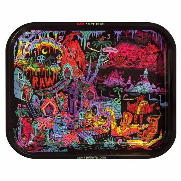 RAW GHOST SHRIMP LARGE ROLLING TRAY (Ver 2)