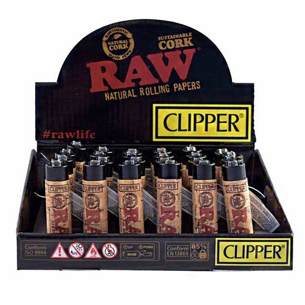 CLIPPER REFILLABLE LIGHTER - RAW POP COVER CORK