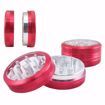 HAMMERCRAFT ANODIZED RED CLEAR TOP ALUMINUM CNC 2.2" GRINDER