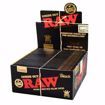 RAW BLACK INSIDE OUT KING SIZE SLIM NATURAL UNREFINED HEMP ROLLING PAPERS