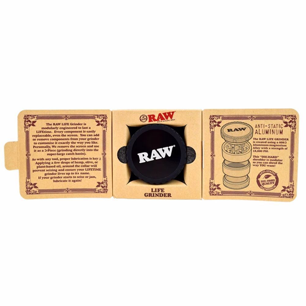 Raw Life Grinder V3 • Black Rolling Ace