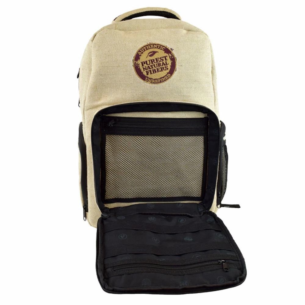 Raw Burlap Smell Proof Bag • Style 3 Rolling Ace