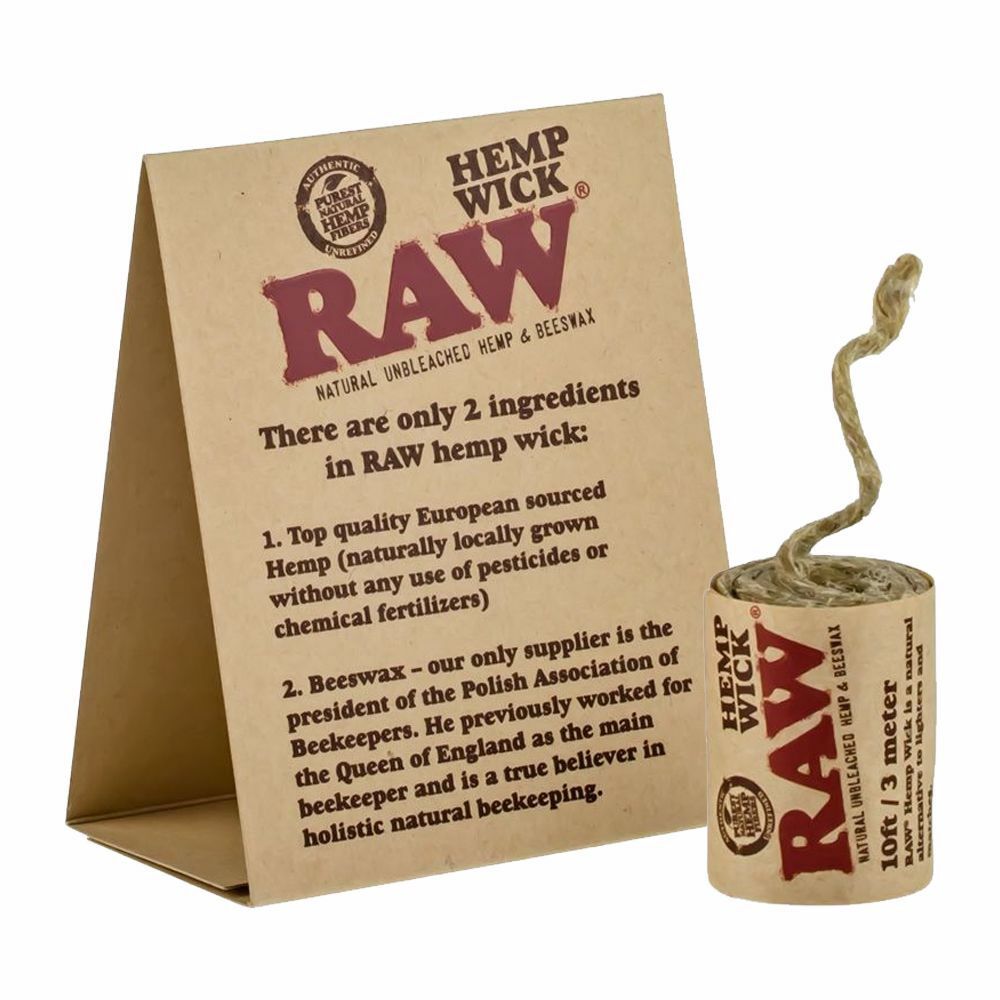 Raw Hemp Wick • 10 Feet Rolling Ace