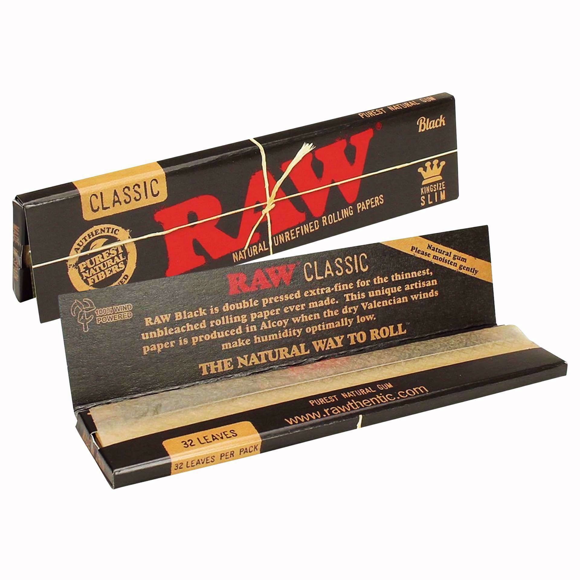 Raw King Size Black Bundle With Tray Rolling Ace